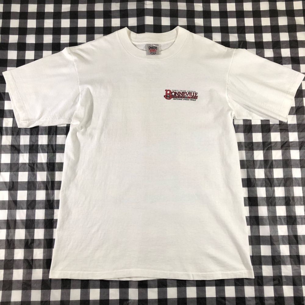 Bonneville Top Speed Week Bike Car Racing 1991 Tee - Picture 2 of 8